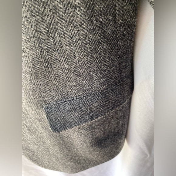 John D Craigmiles Classics Mens Gray Tweed Wool Blazer Jacket Gray Button 42R - Picture 8 of 10